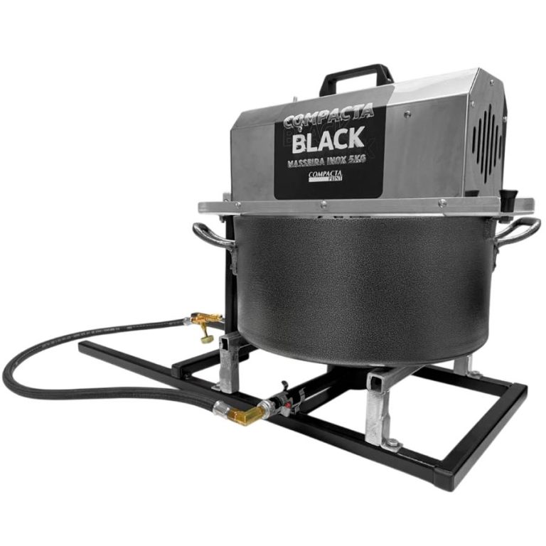 Masseira Black Inox 5kg com Queimador